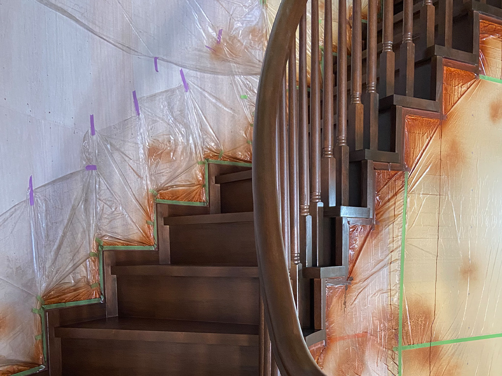 櫻塗装株式会社 内装 塗替え　階段